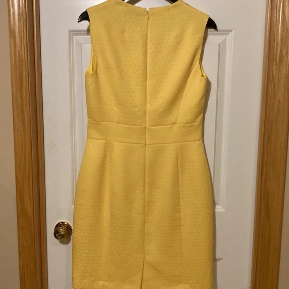 Tahari Yellow Dress- Size8 - Picture 3 of 6